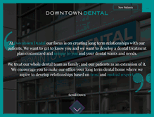 Tablet Screenshot of downtowndentist.ca